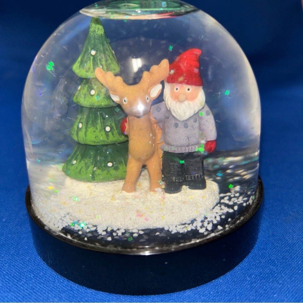 IKEA VINTER 2021 Snow Globe Santa Claus 3" Gnome Tree Reindeer